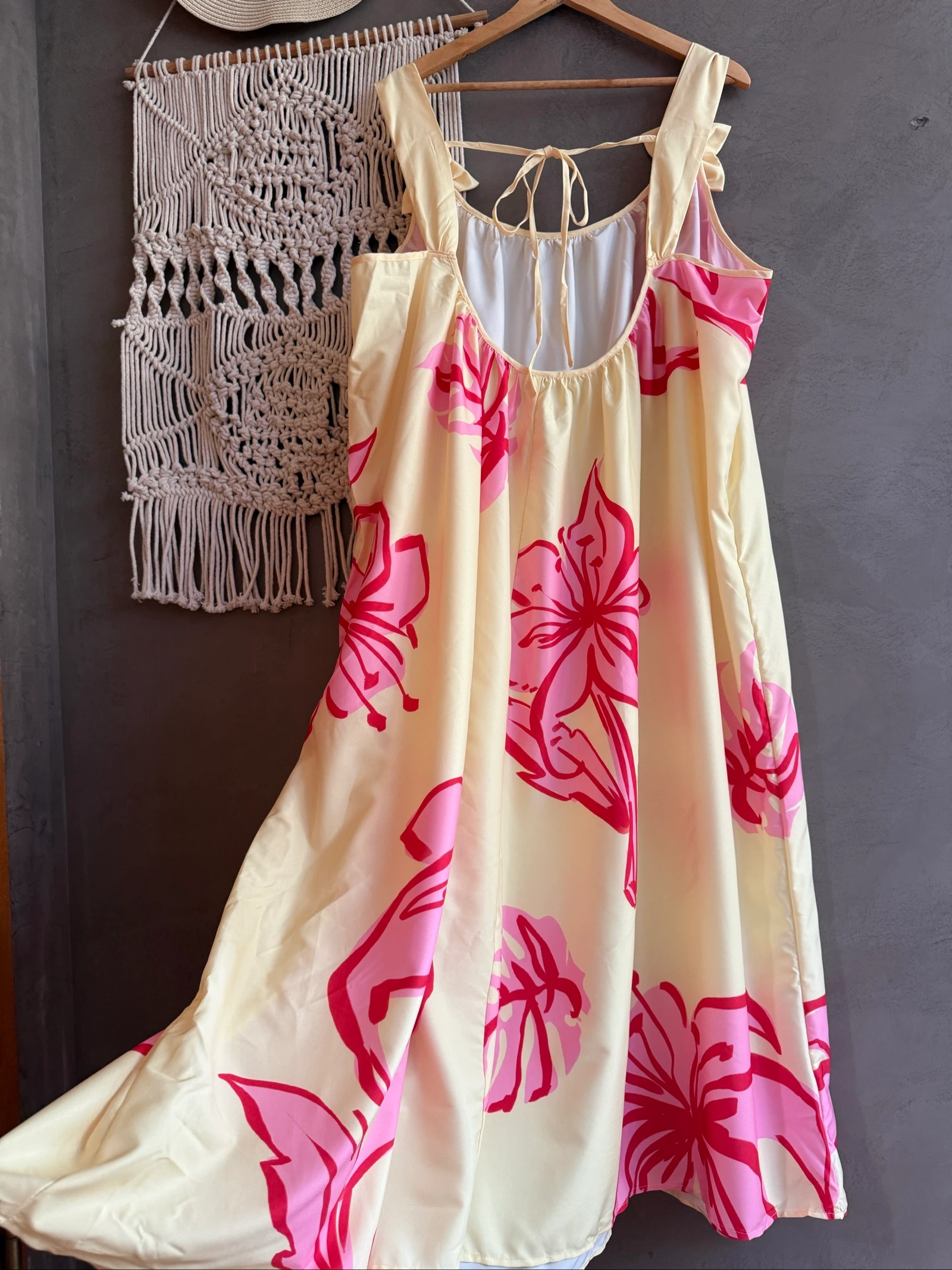 Robe taille 50 d’été exotique grosses fleurs  – photo 5